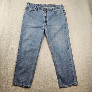 Levi's 550 Jeans Men's 42x32 Blue Denim Light Wash Straight Leg Relaxed Normcore